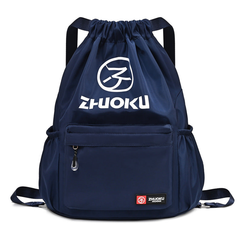 Color Style With Letters Basketball Large Capacity Drawstring Sports Backpacks