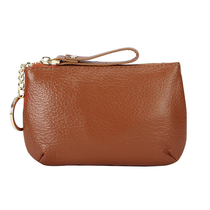 Women's First Layer Soft Cowhide Small Clutch Coin Purses