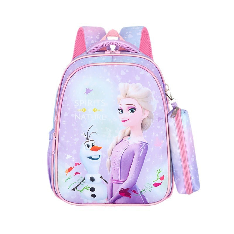 Children's Boys Primary Princess Clow Burden Reduction Elementary School Students' Schoolbags