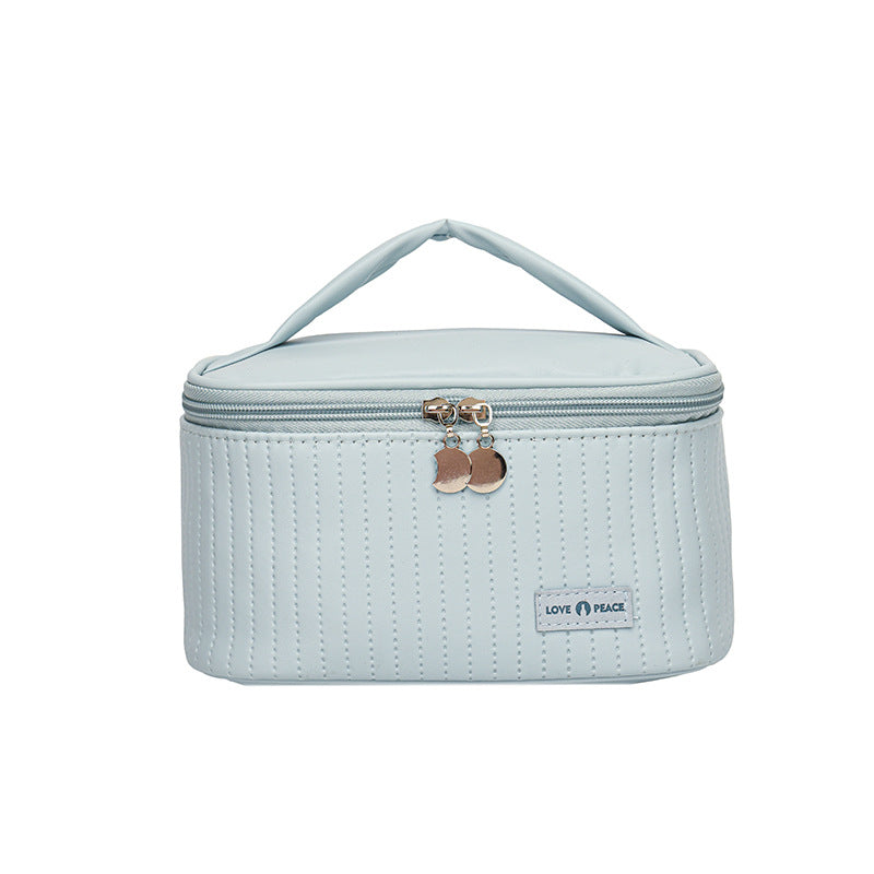 Fashion Open Lid With Storage Toiletries Cosmetic Bags