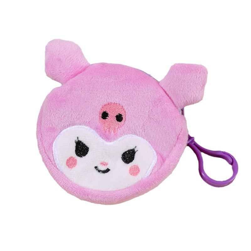 Dessin animé changement peluche petite pochette doux porte-monnaie