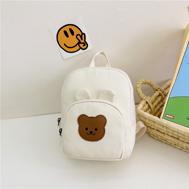 Children's Canvas Korean Style Cute Small Boys Backpacks