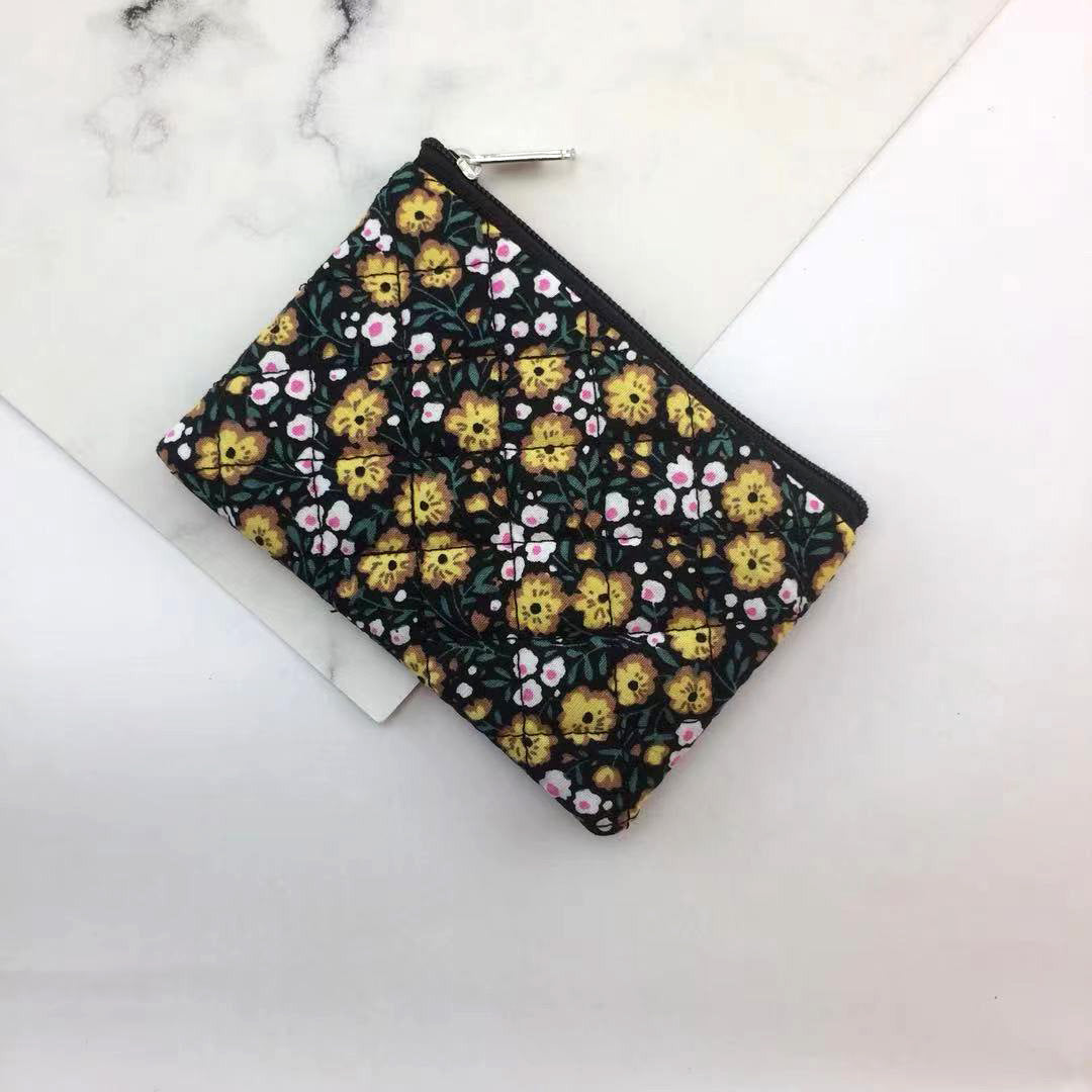 Women's Korean Style Fabric Short Simple Cute Coin Purses