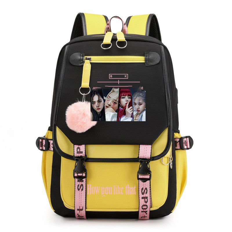 Park Kim Starry Sky Korean Style Backpacks