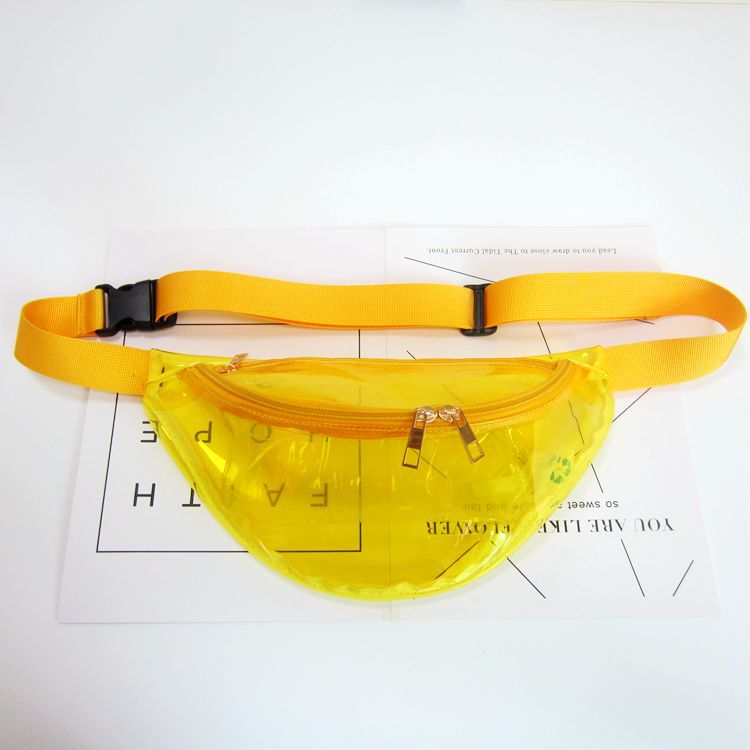 Women's Laser Magic Color Trend Reflective Transparent Waist Packs