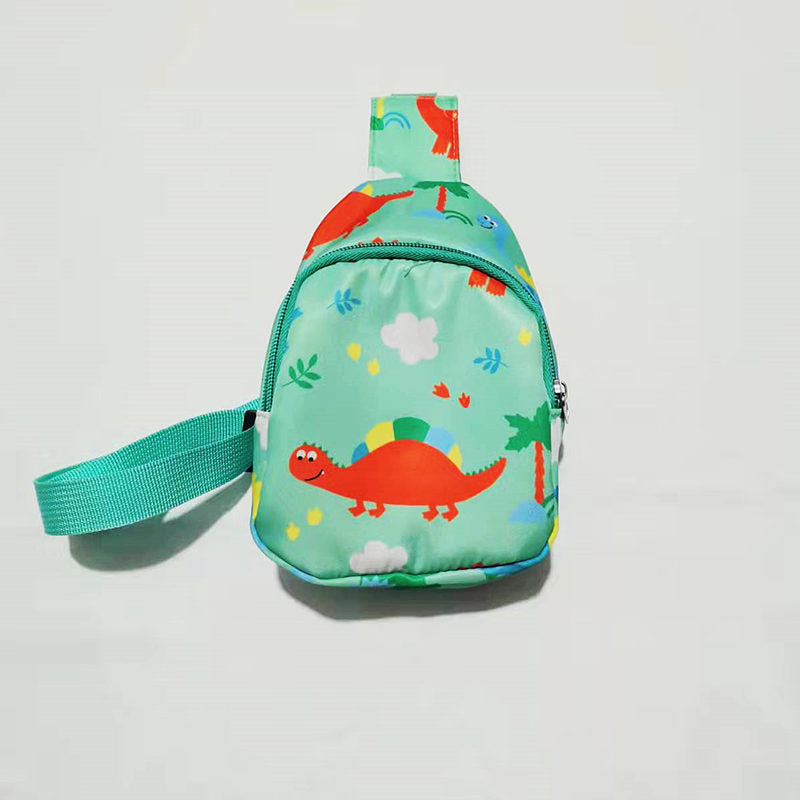 Children's Childlike Cute Dinosaur Printed Mother Boys Children's Waist Packs