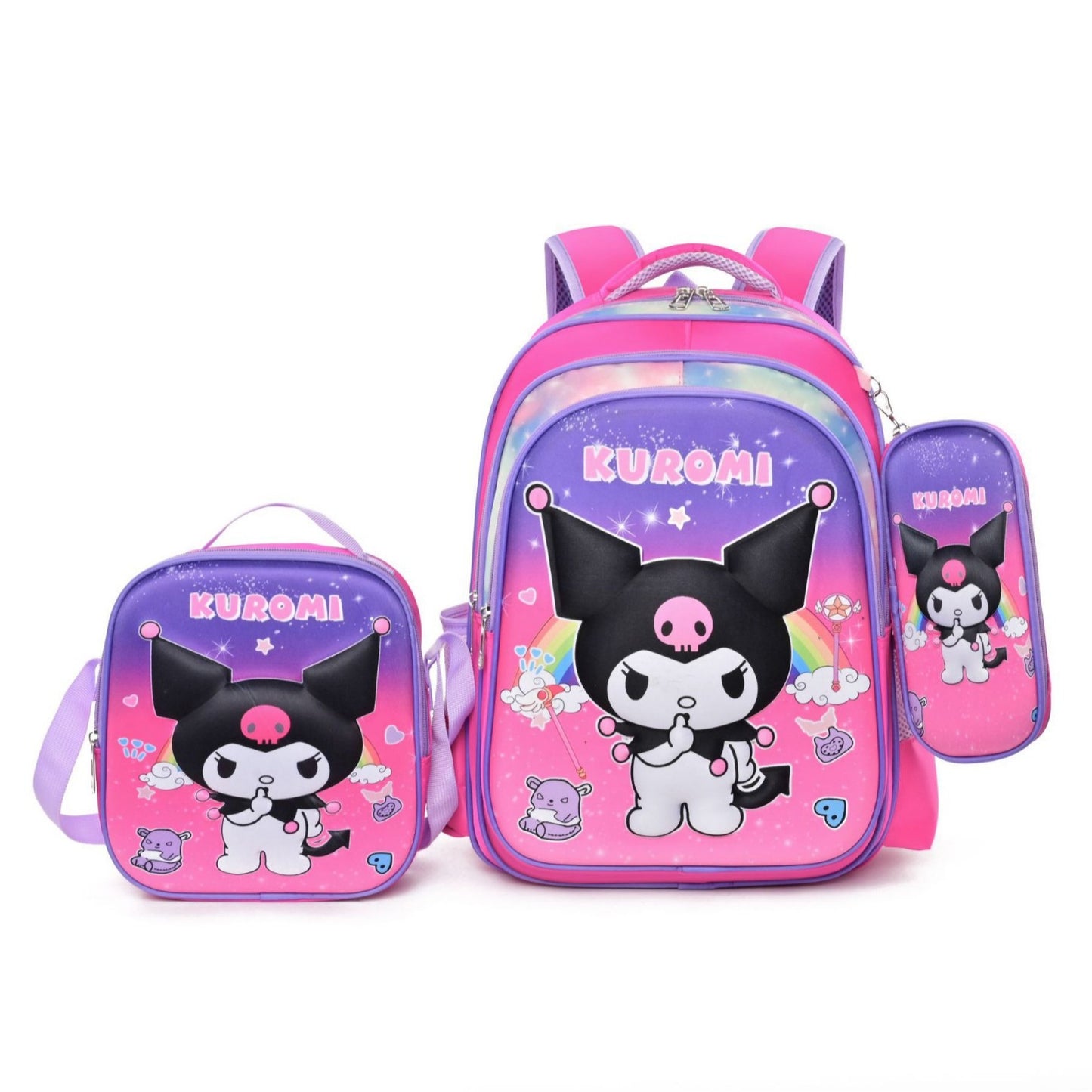 Cool Primary Set Cartoon Pencil Lunch Bags