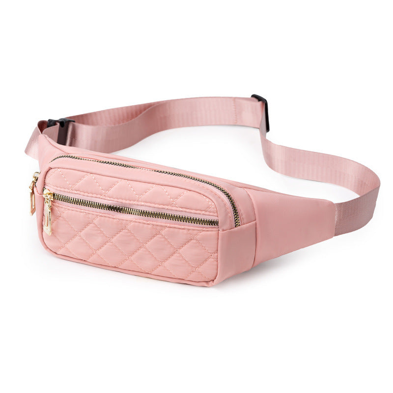 Simple Fashion Diamond Embroidery Thread Female Waist Packs