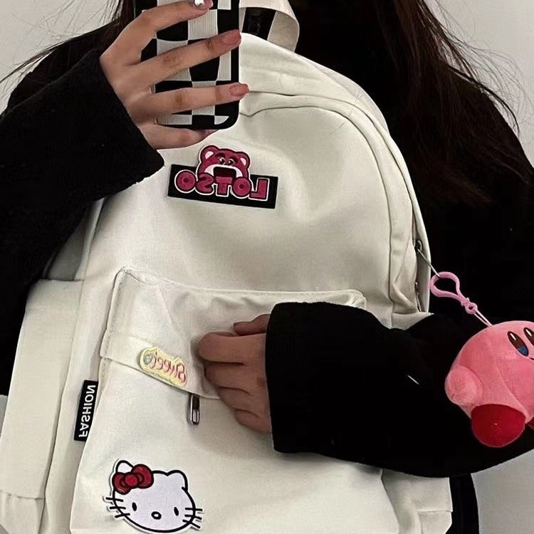 Capacity Soft Cute Hello Kitty Campus Backpacks