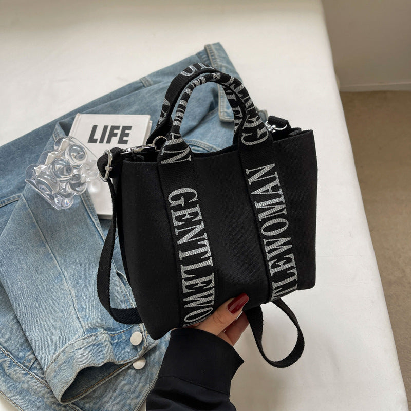 Attractive Thailand Canvas Letters Small Fashion Crossbody Bags