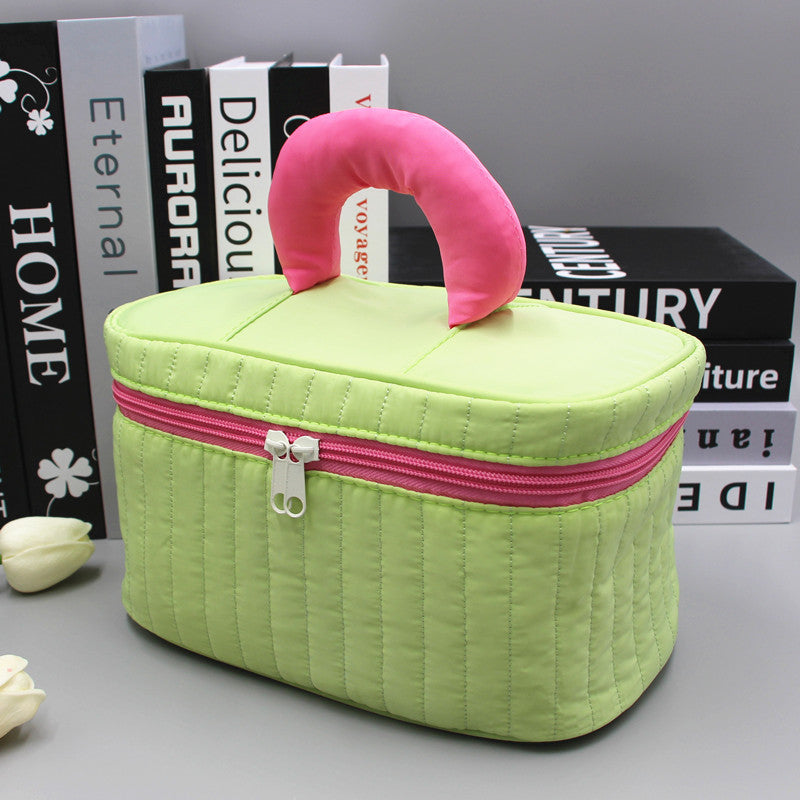 Color Large Capacity Female Portable Tote Cosmetic Bags