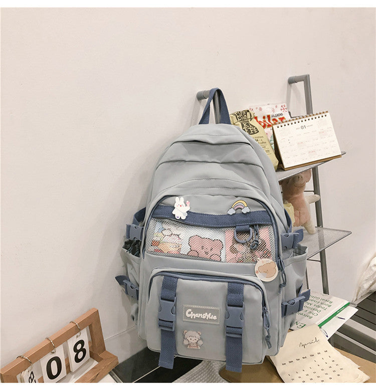 Women's Early High College Solid Color Large Backpacks