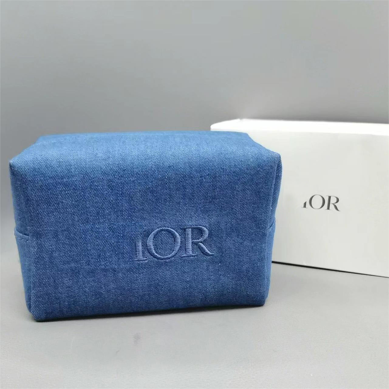 Rare Denim Fabric High Sense Counter Cosmetic Bags