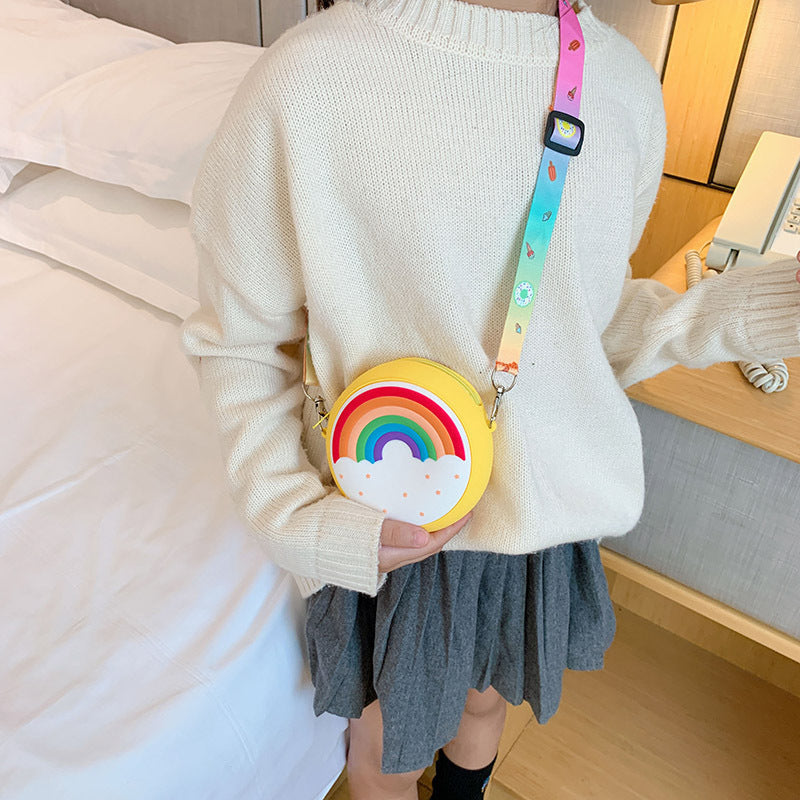 Children's Cute Rainbow Korean Fashion Small Trendy Children's Shoulder Bags