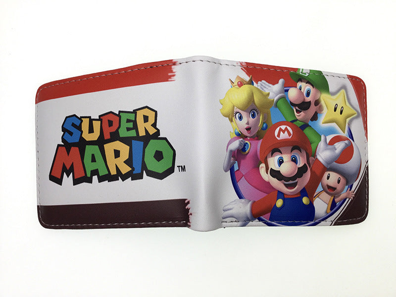 Super Mary Short Mario Unisex Leather Ladies Wallets