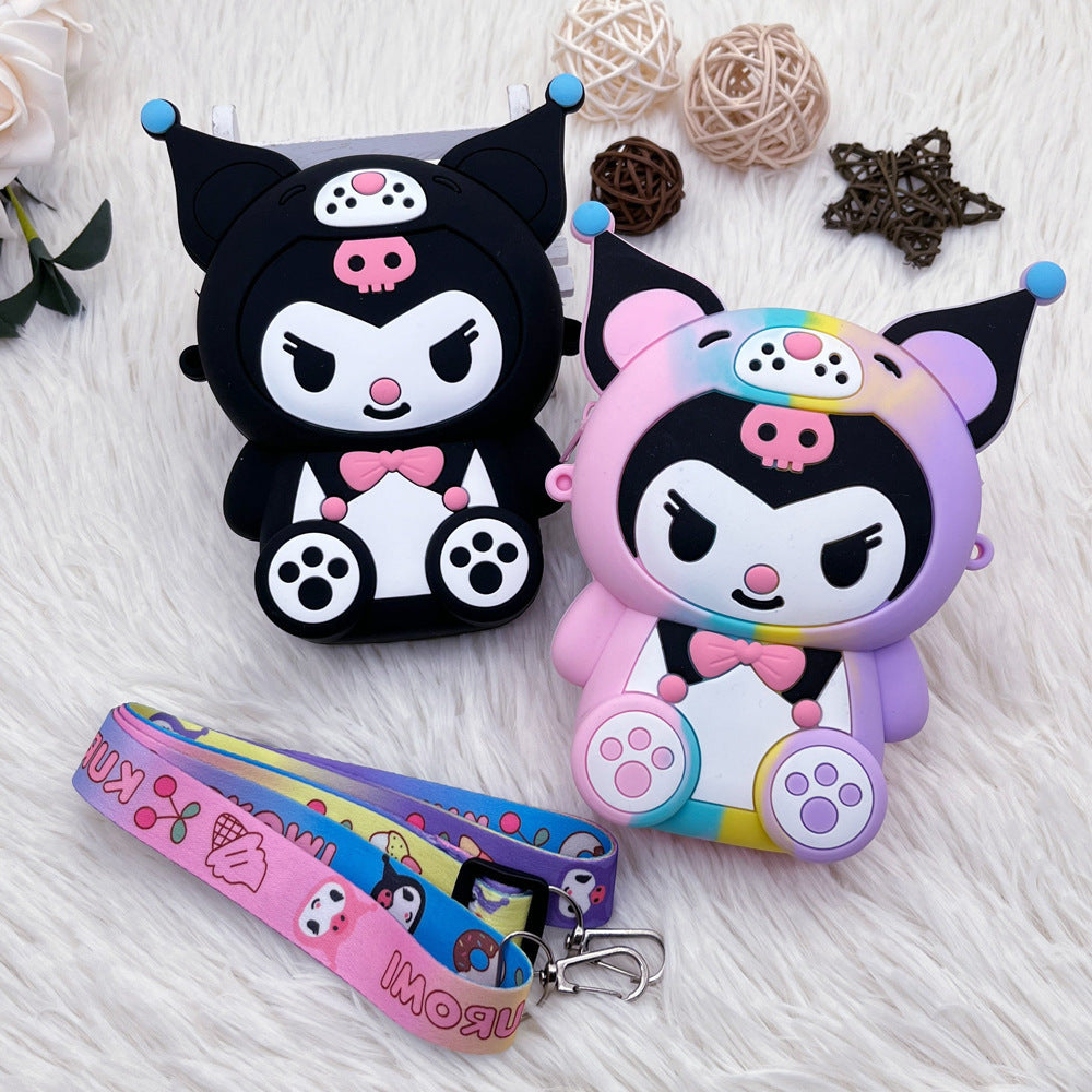 Children's Cartoon Silicone Cute Out Mini Storage Coin Purses