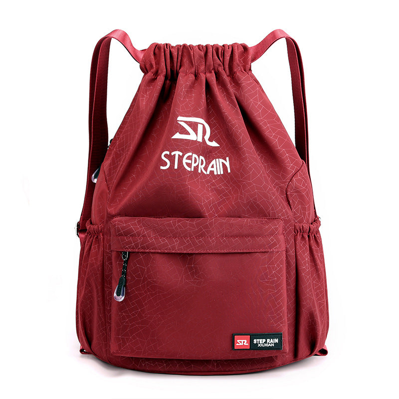 Nylon Large Capacity Stylish Adjustable Drawstring Sports Backpacks