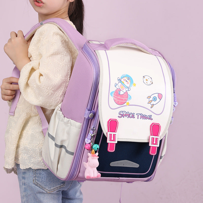 Children's Korean Cartoon For Primary One-piece Boys Backpacks