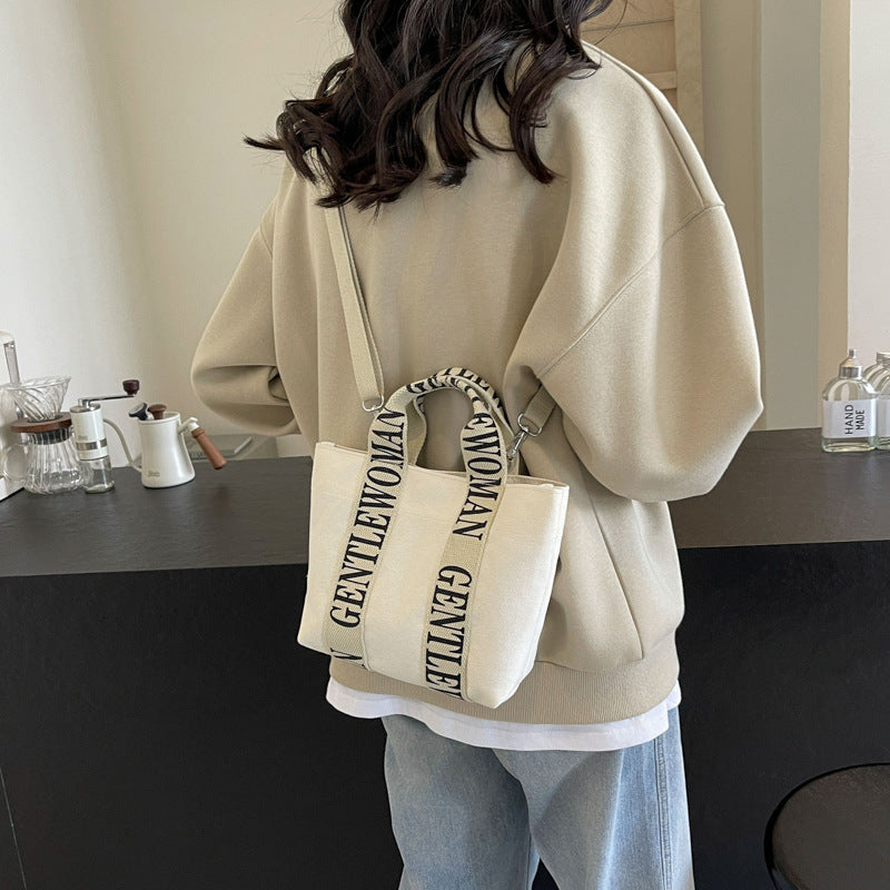 Attractive Thailand Canvas Letters Small Fashion Crossbody Bags