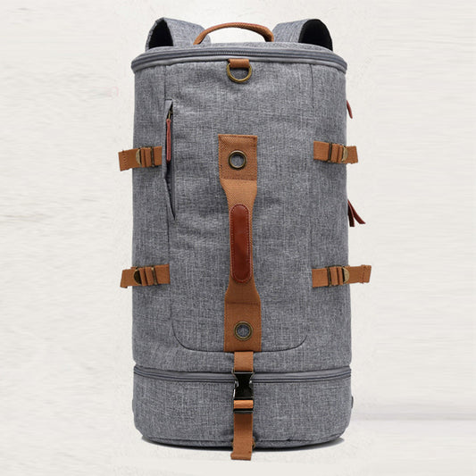 New Trendy Round Barrel Large Capacity Backpacks