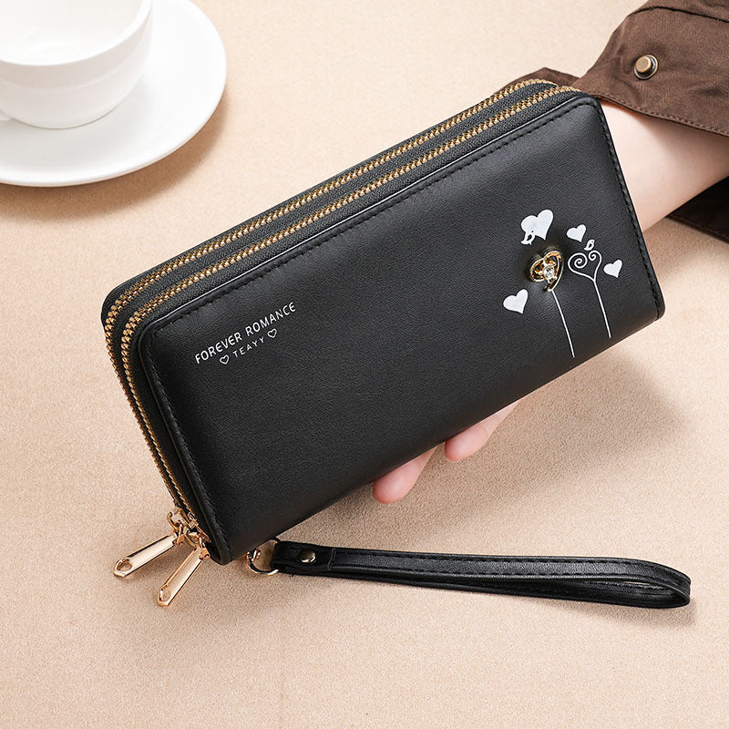 Women's Long Clutch Mobile Multifunctional Zipper Ladies Wallets