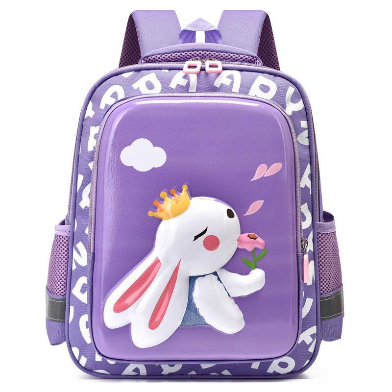 Sacs d'école de maternelle de dessin animé de Hardshell stéréo de lapin mignon de garçons