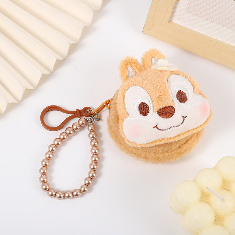 Head Earphone Fashion Solid Color Mini Claw Machine Coin Purses