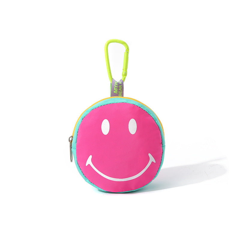 Women's & Men's & Cartoon Candy Color Smiling Face Coin Purses