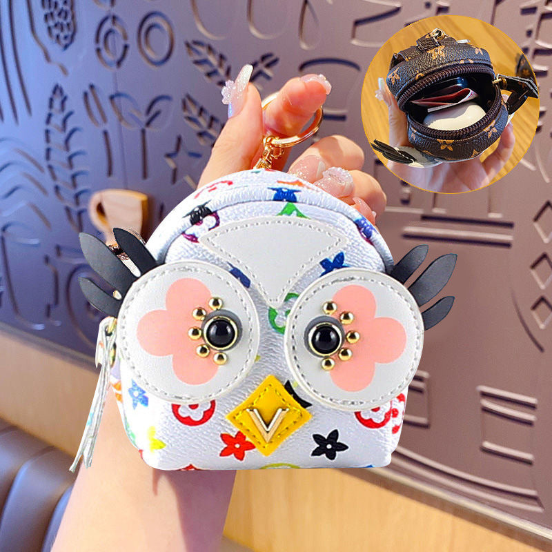 New Glamorous Versatile Cool Owl Headset Coin Purses