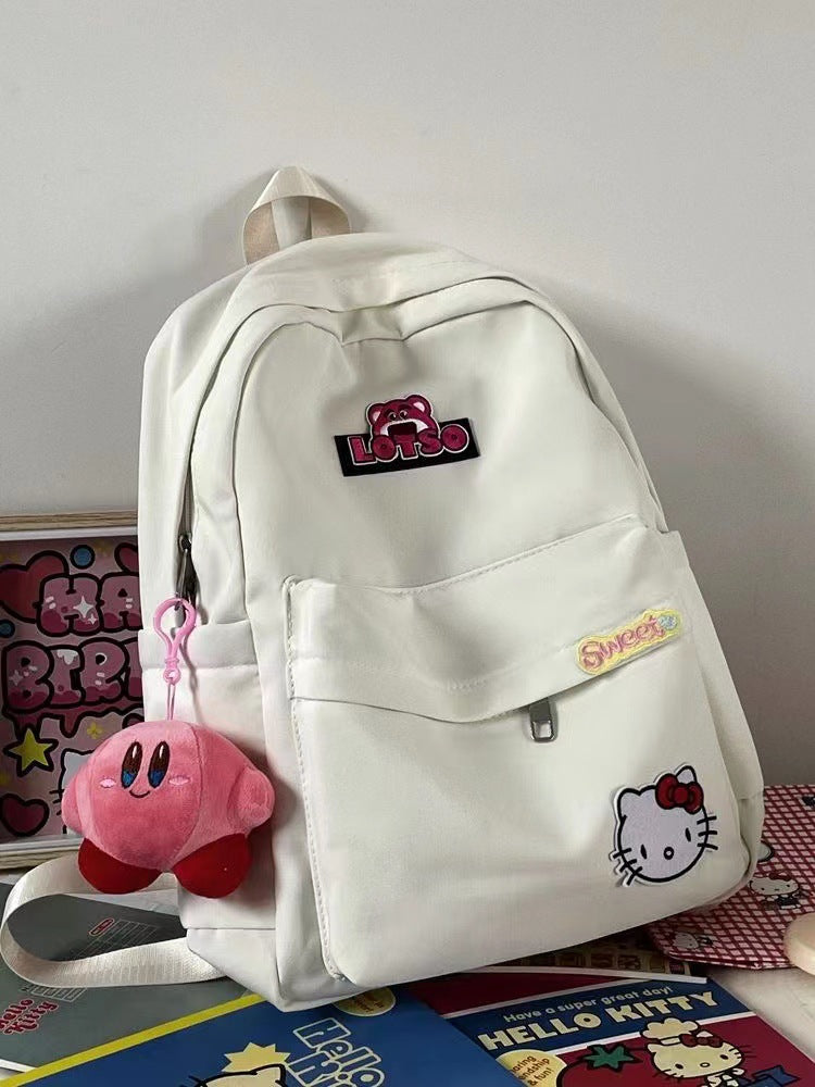 Capacity Soft Cute Hello Kitty Campus Backpacks