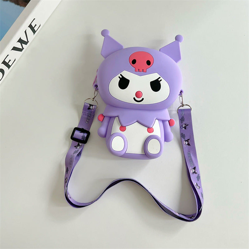 Children's Clow Cartoon Fashion Trend Play Silicone Coin Purses