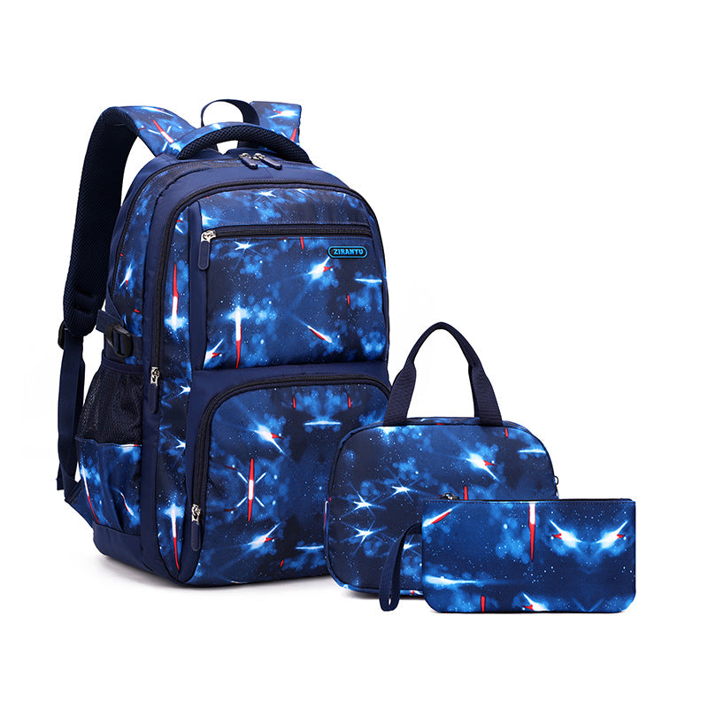 Fish Starry Sky Primary Grade Male Elementary School Students' Schoolbags