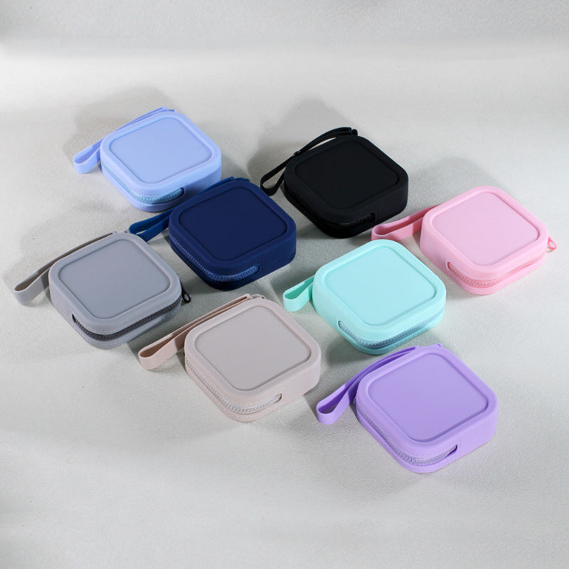 Small Change Storage Square Bank Headset Coin Purses