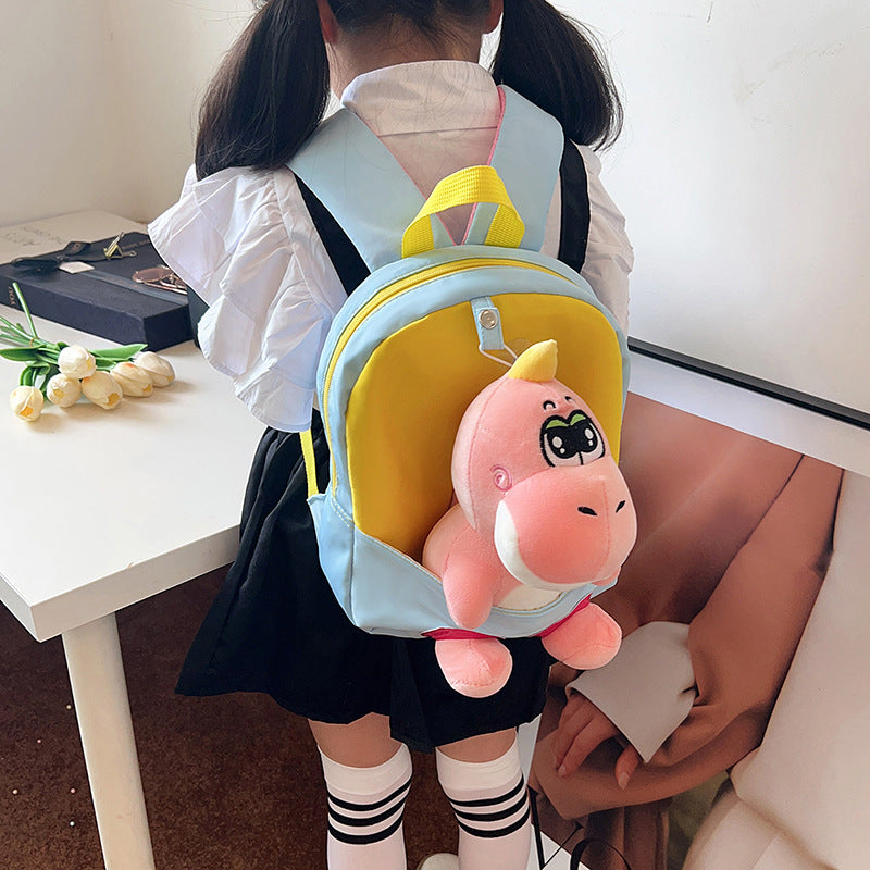 Sacs d'école maternelle en peluche de dessin animé de poupée mignonne pour enfants