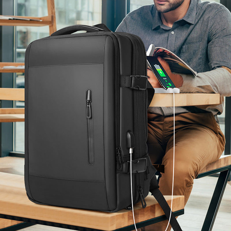 Men's Business Large Capacity Scalable Inch Computer Backpacks