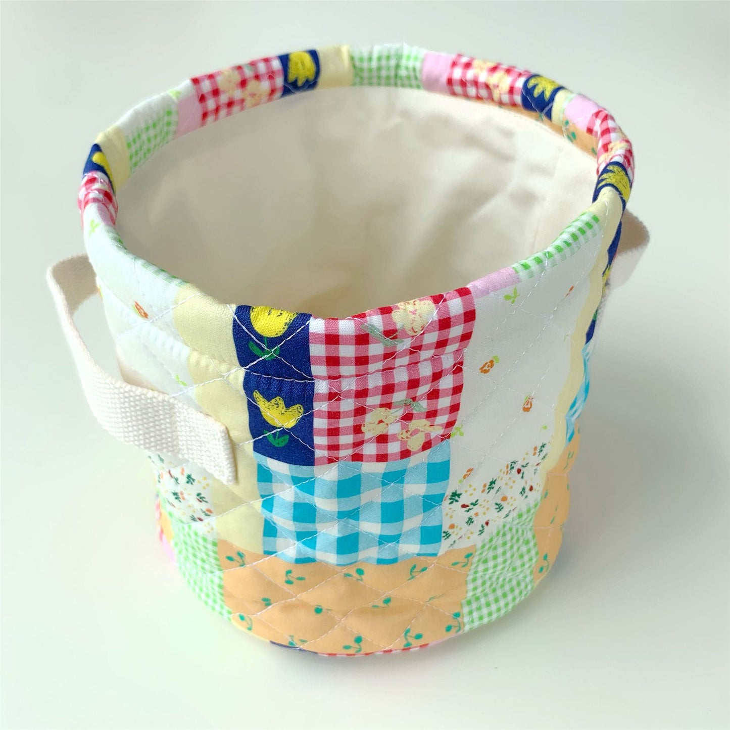 Basket Toy Portable Bear Bucket Folding Quilted Cosmetic Bags