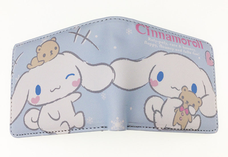 Cute Cartoon Stitch Short Blue Long Ladies Wallets