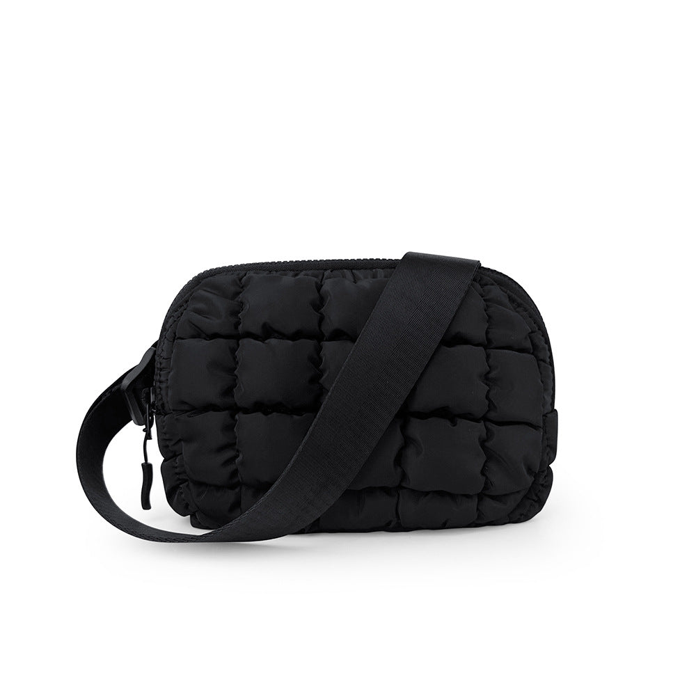 Women's & Men's & Down Plaid Fashion Small Running Bags