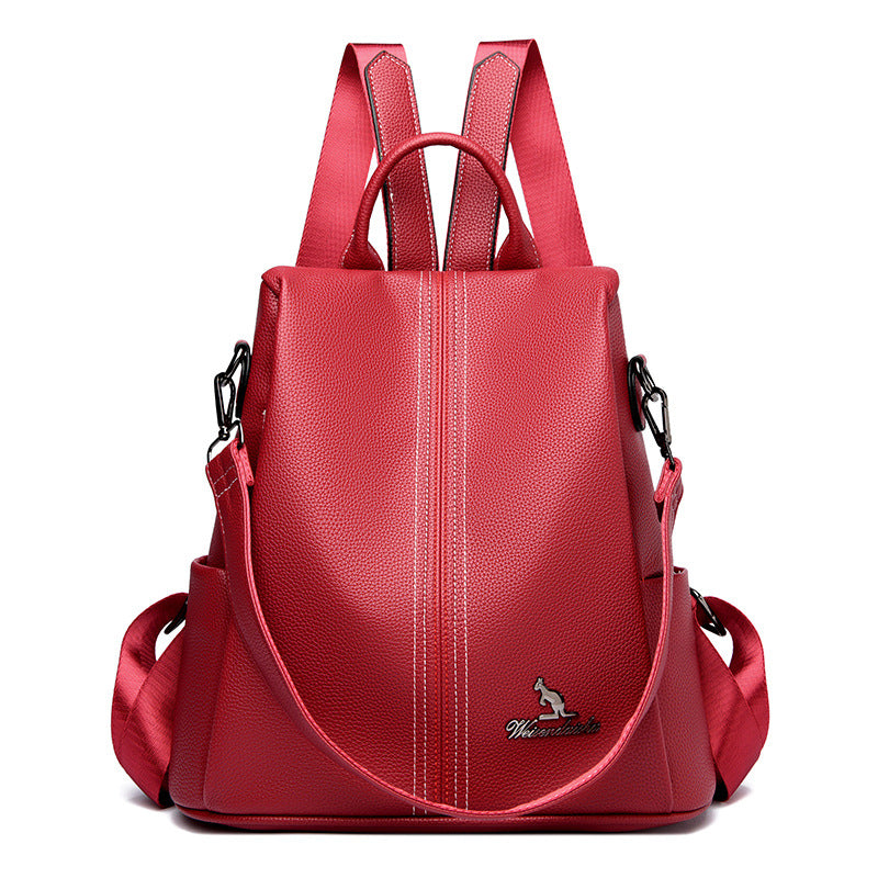 Women's Advanced Texture Fashionable Portable Large Capacity Backpacks