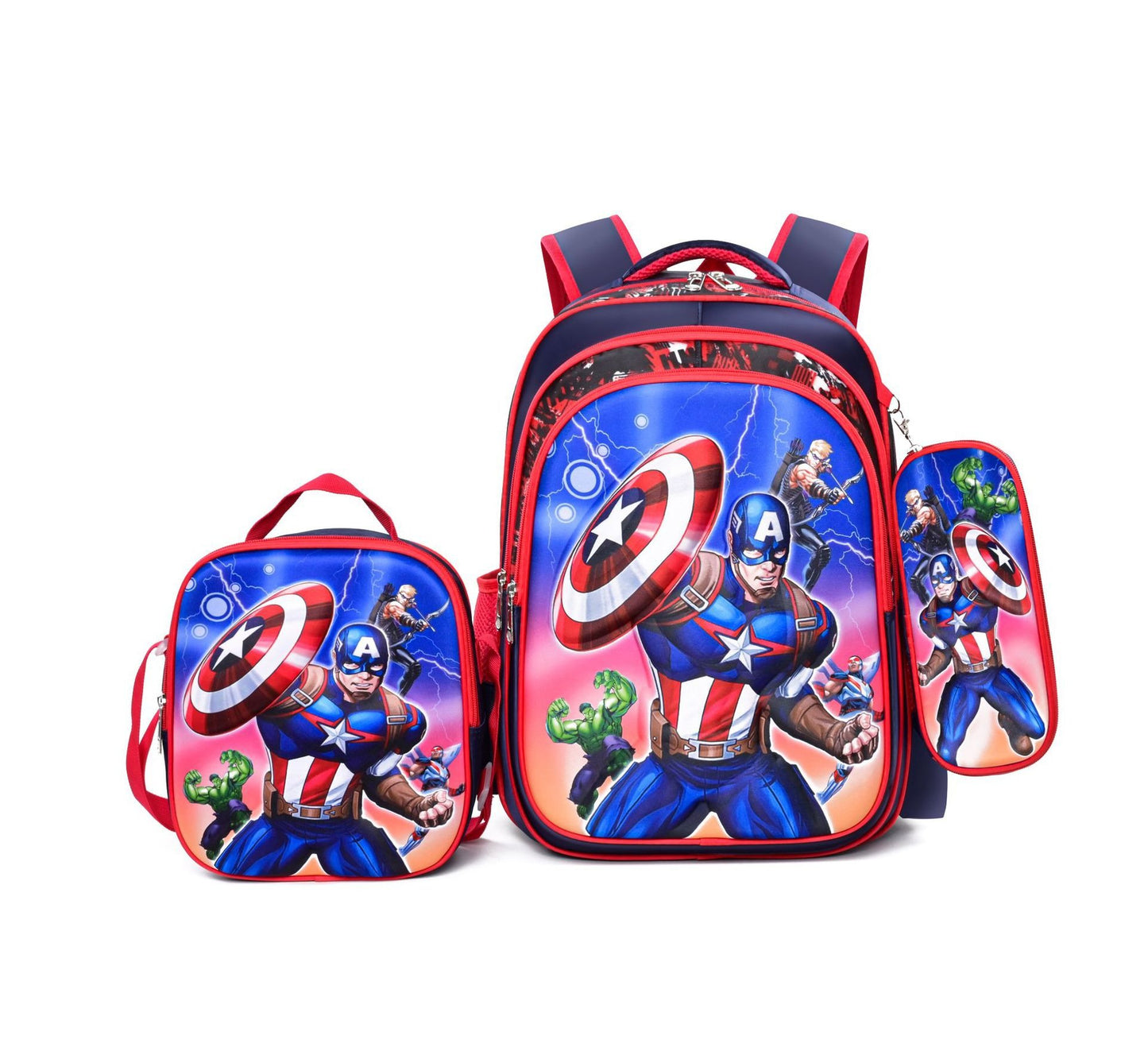 Children's With Light Cartoon Six-wheel Two-wheel Ladder Elementary School Students' Schoolbags