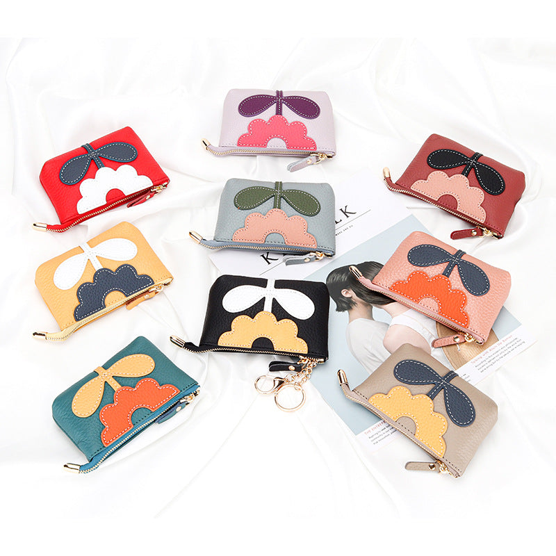 Creative First Layer Cowhide Genuine Leather Mini Coin Purses