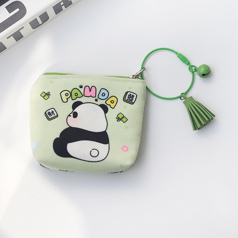 Cute Little Panda Small Portable Headset Coin Purses