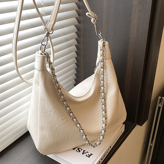 Chain Underarm Simple Tote Female Large Shoulder Bags