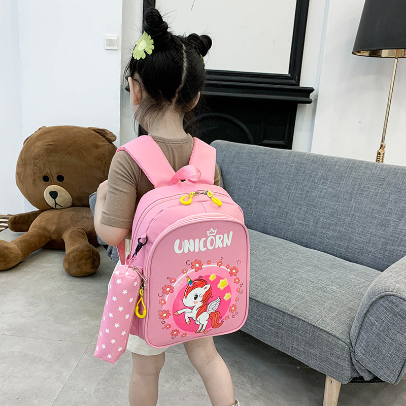 Children's Cute Animal Band Pencil Boys Printed Children's Backpacks