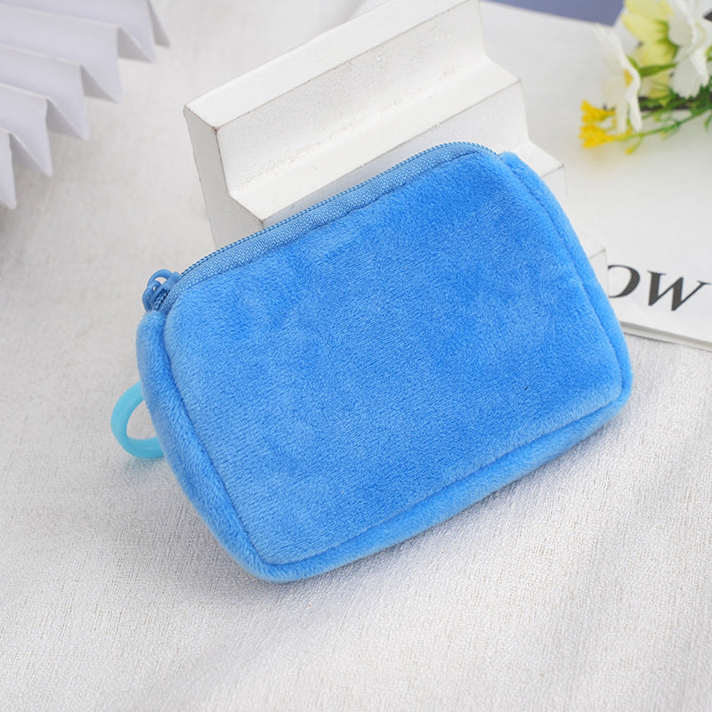 Solid Color Plush Storage Candy Small Cute Children's Coin Purse