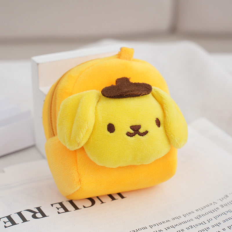 Pom Purin Petit porte-monnaie rose dessin animé mignon