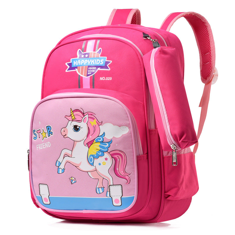 Cartoon Primary Spine Protection Oxford Cloth Elementary School Students' Schoolbags