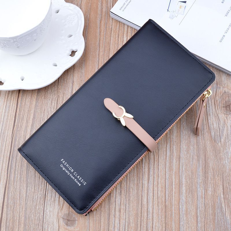 Women's Long Zipper Hasp Fashion Thin Soft Ladies Wallets