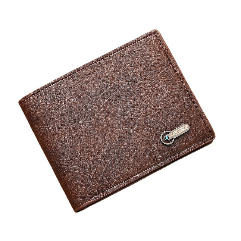 Men's Innovative Beautiful Business Short Leather Men's Wallets