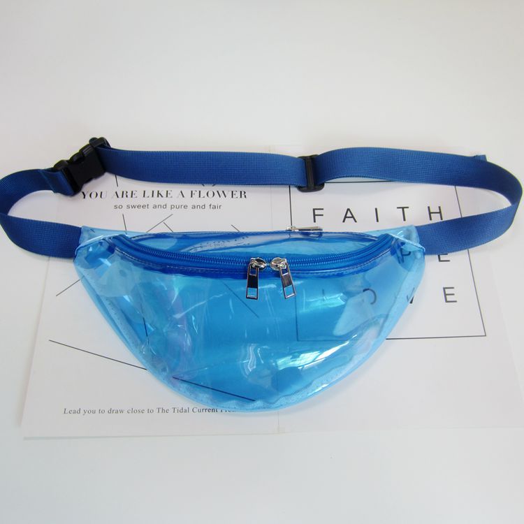 Women's Laser Magic Color Trend Reflective Transparent Waist Packs